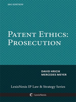 cover image of Patent Ethics: Prosecution
